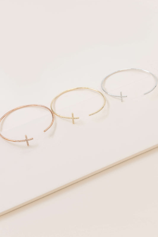 Cross Cuff Bracelet