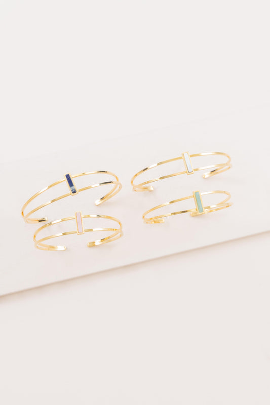 Sparta Stone Cuff Bracelet