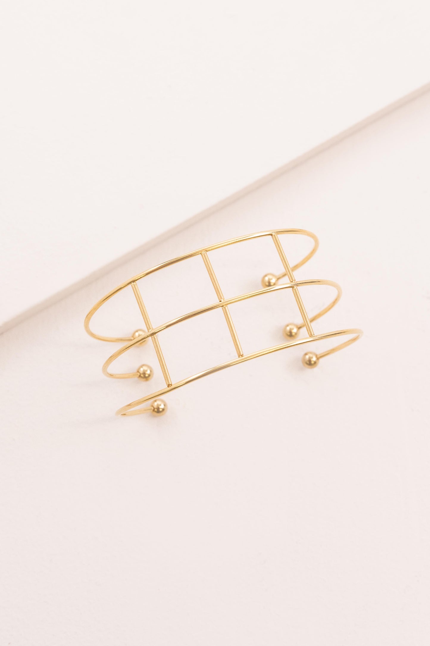 Gridlock Cuff Bracelet (14K)