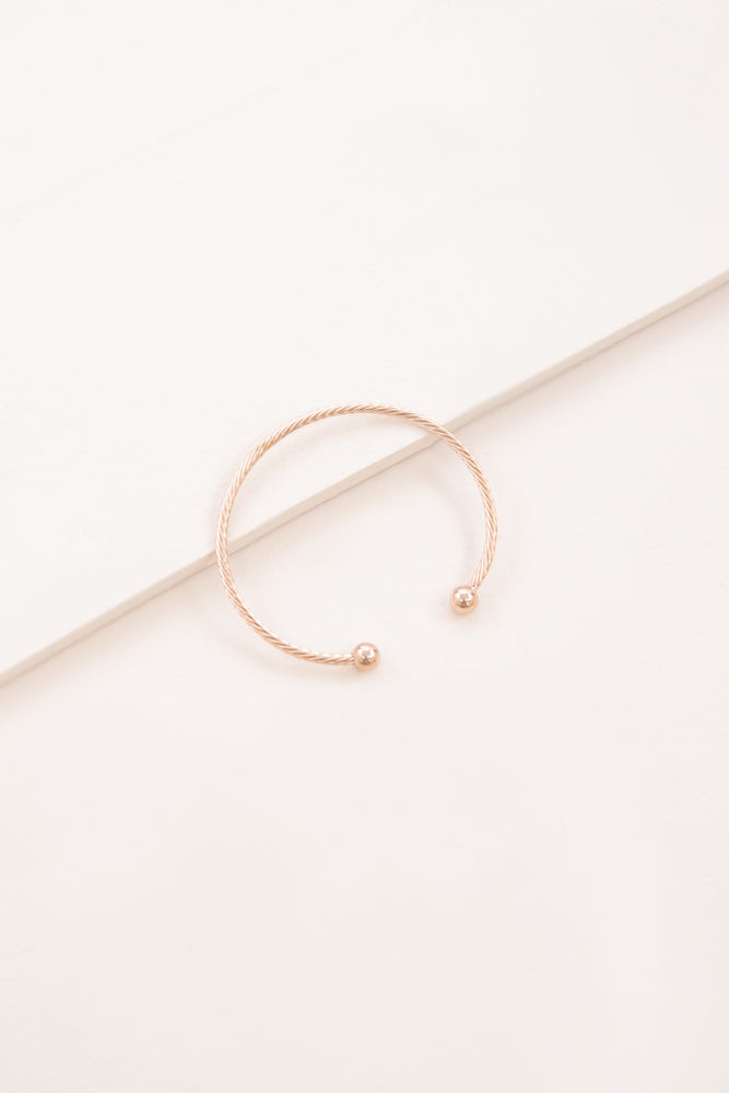 Solemn Cuff Bracelet | Rose Gold (14K)