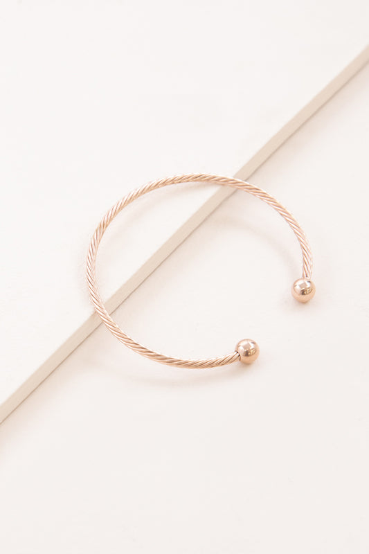 Solemn Cuff Bracelet | Rose Gold (14K)