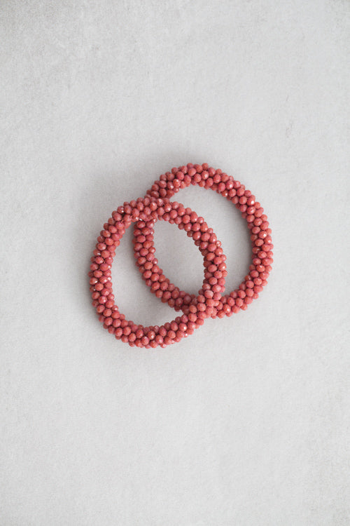 Beaded Rope Bracelet | Terra Cotta