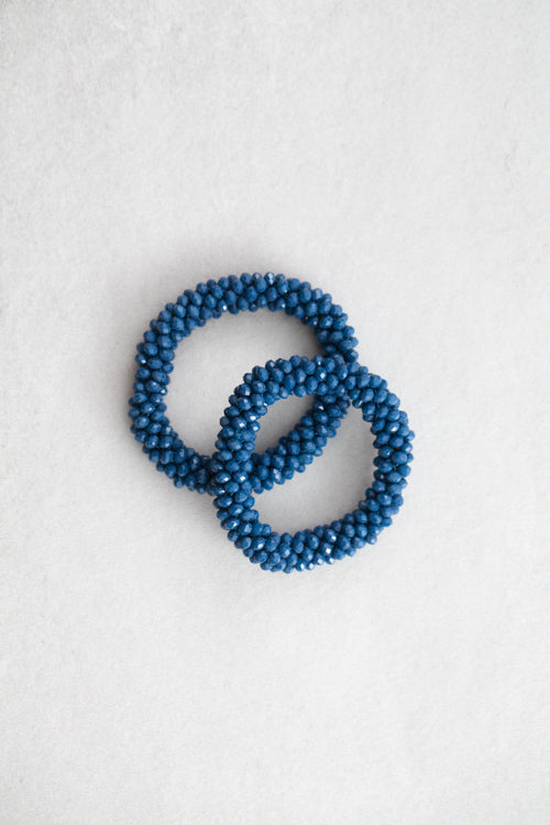 Beaded Rope Bracelet | Denim