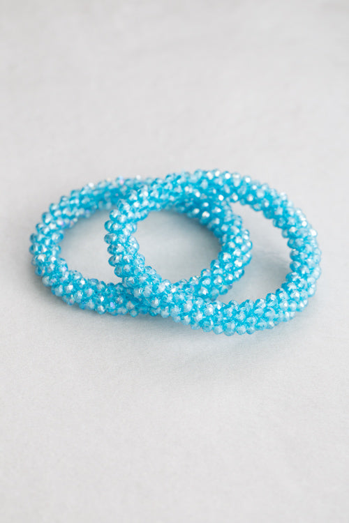 Beaded Rope Bracelet | Arctic Crystal
