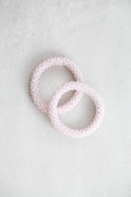 Beaded Rope Bracelet | Ballerina Pink