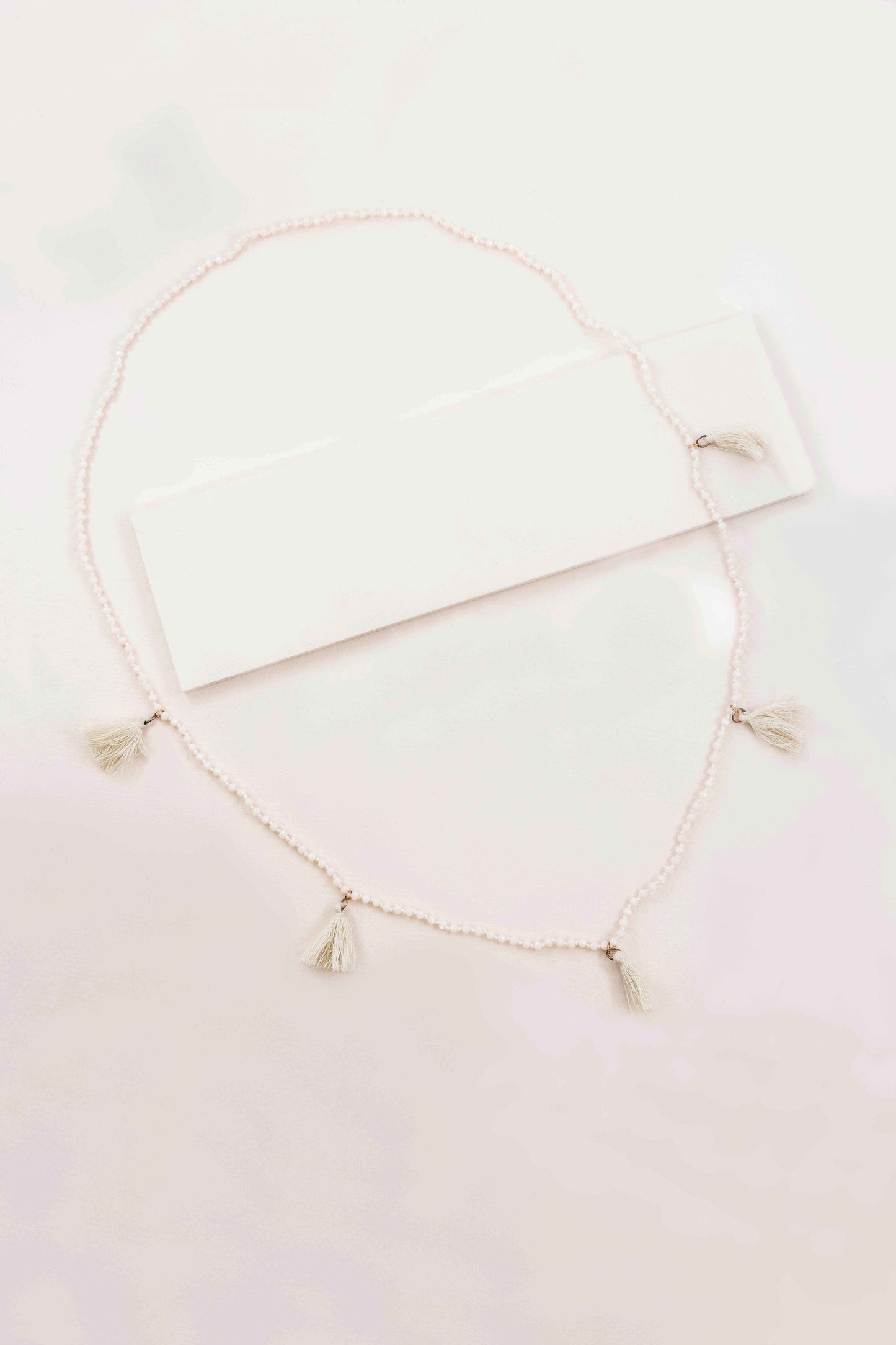 Nayeli Tassel Necklace | Cream