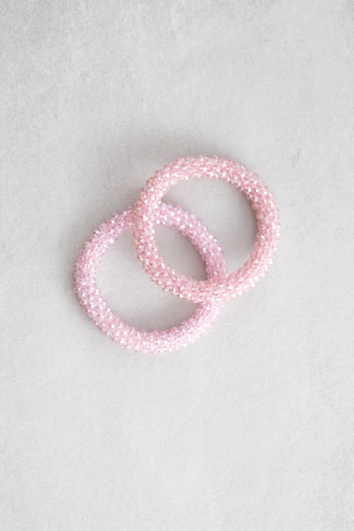Beaded Rope Bracelet | Rose