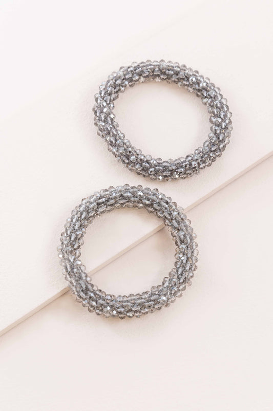 Beaded Rope Bracelet | Glacier