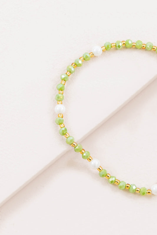 Adena Beaded Bracelet | Green