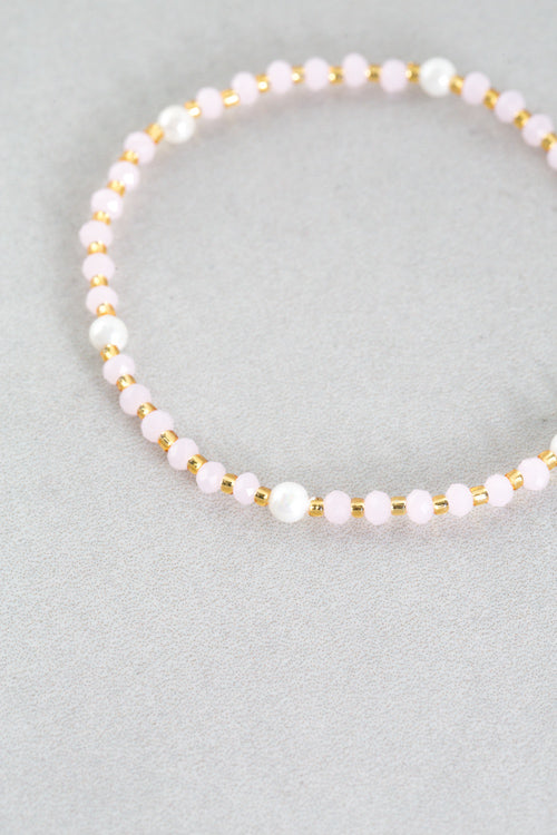 Adena Beaded Bracelet | Pink
