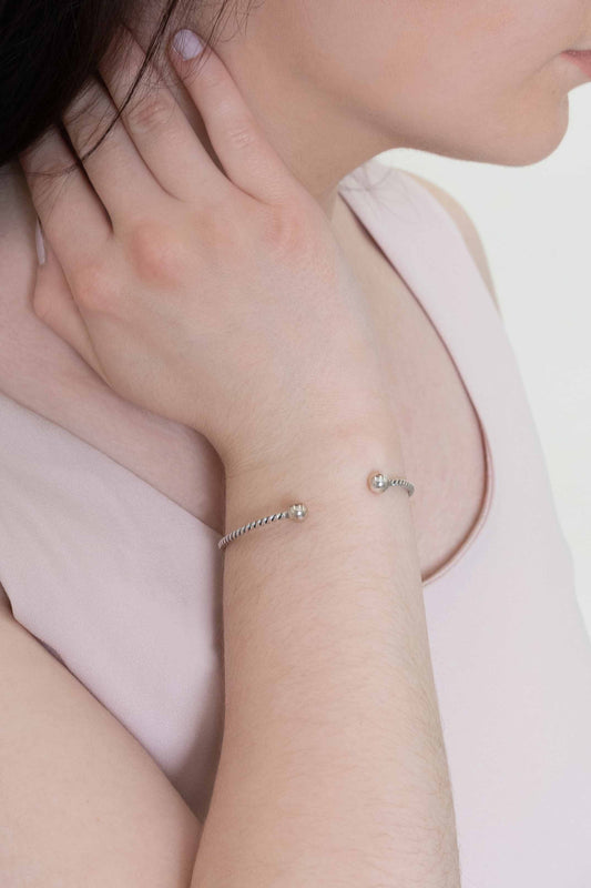 Rope and Ball Cuff