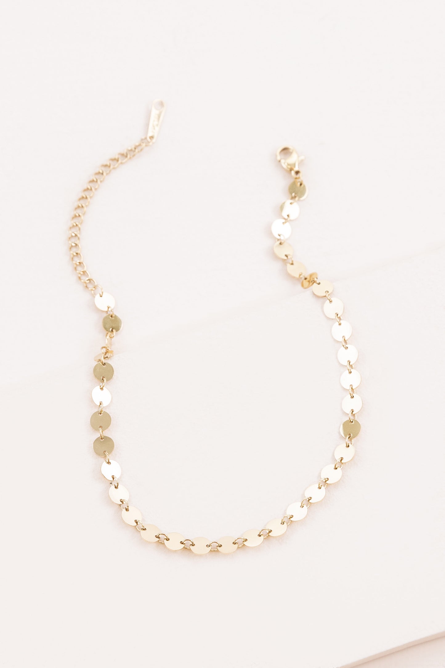 Gold Disc Anklet