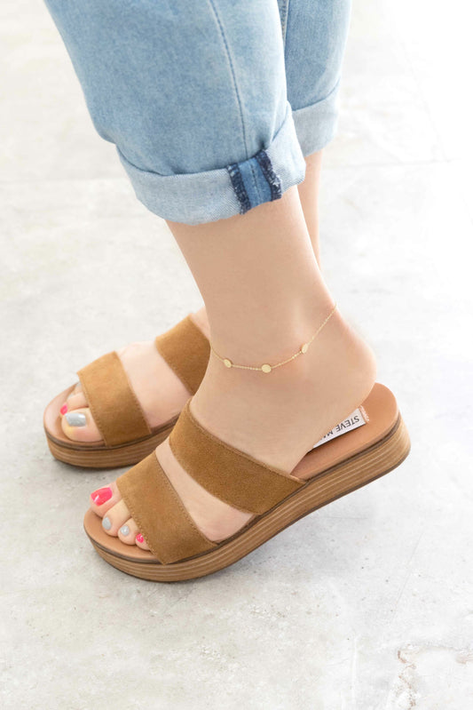 Disc Trio Anklet | Gold