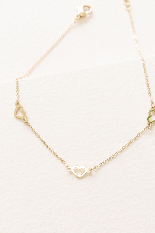 With Love Anklet | Gold