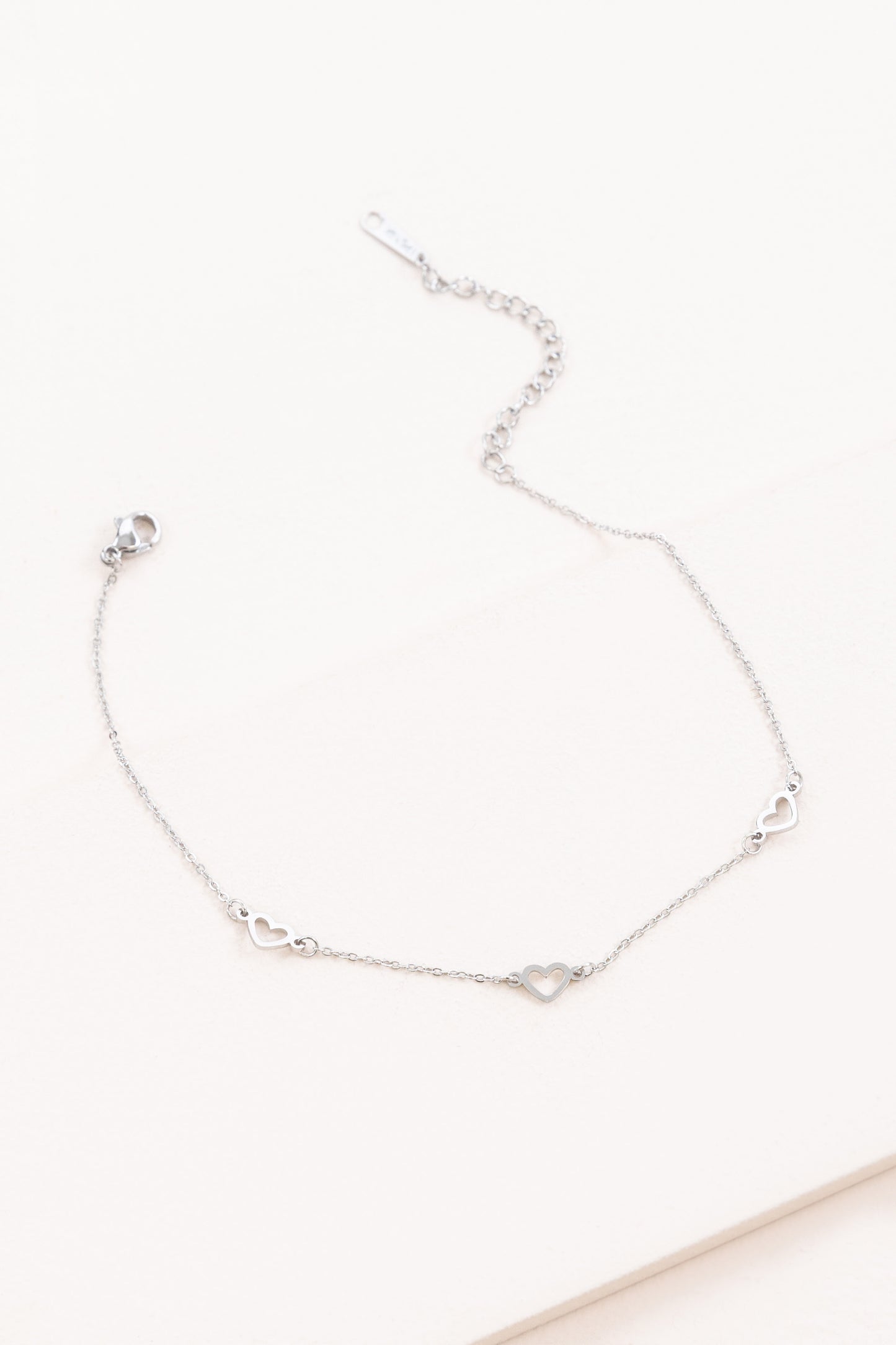 With Love Anklet | Silver