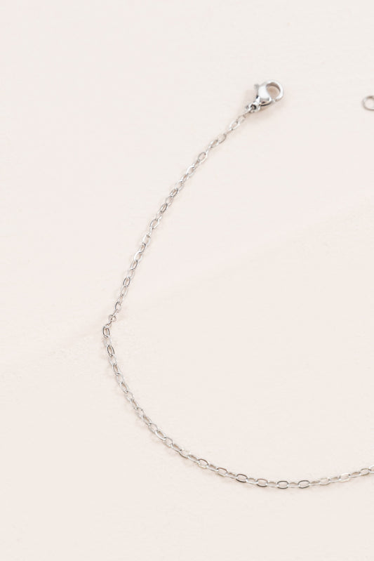 Fresh Rope Chain Anklet | Silver