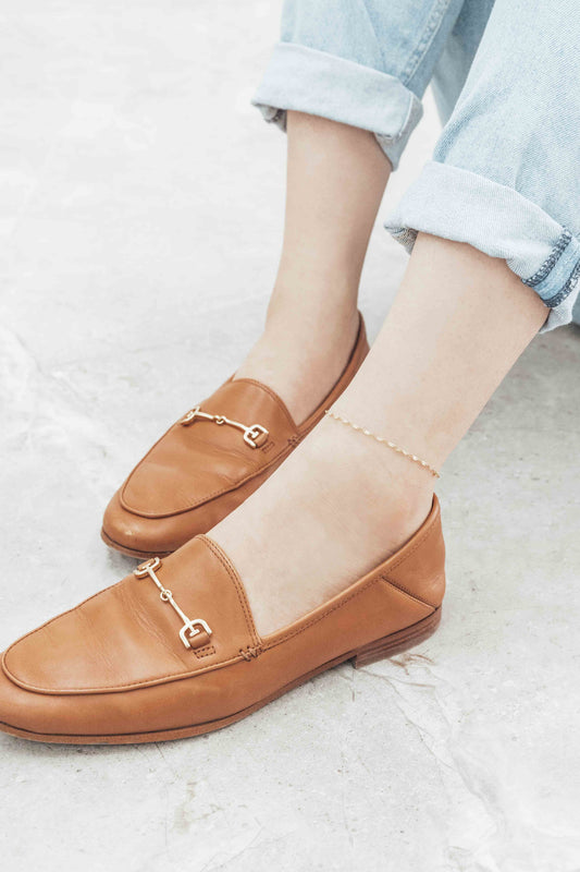 Singapore Chain Anklet | Gold