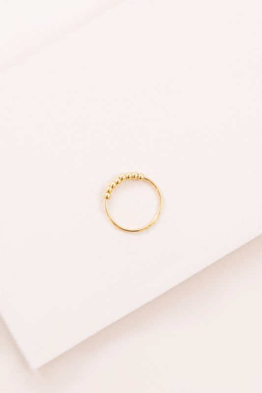 Veria Beaded Ring | Gold (18K)