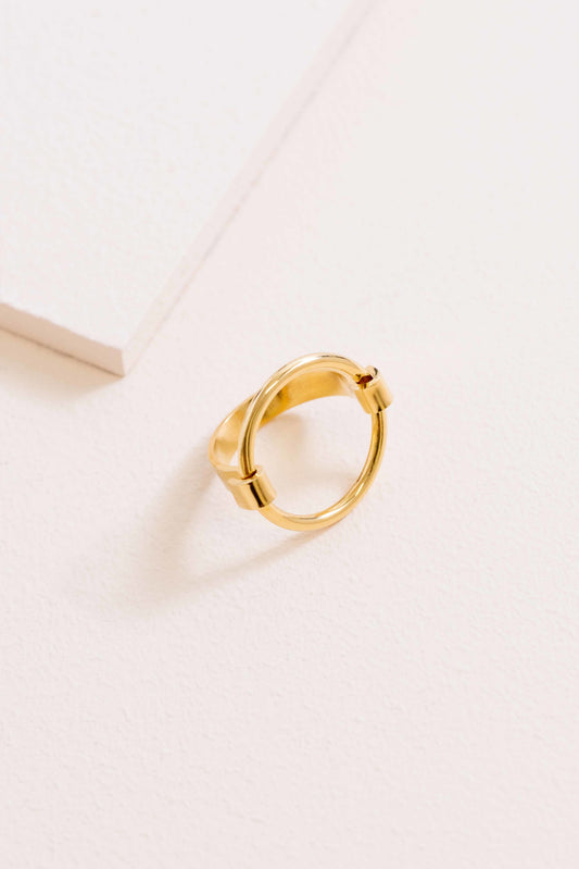 Sunny Circle Ring (14K)