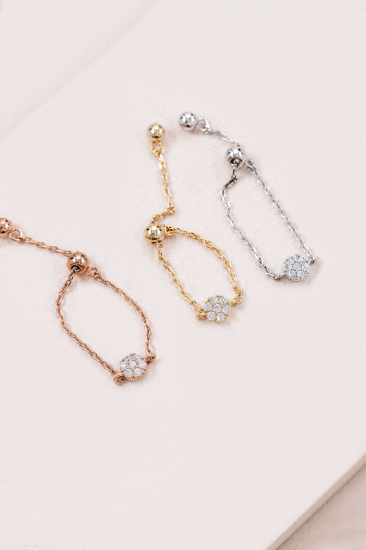 Delicate Bolo Charm Ring | Circle
