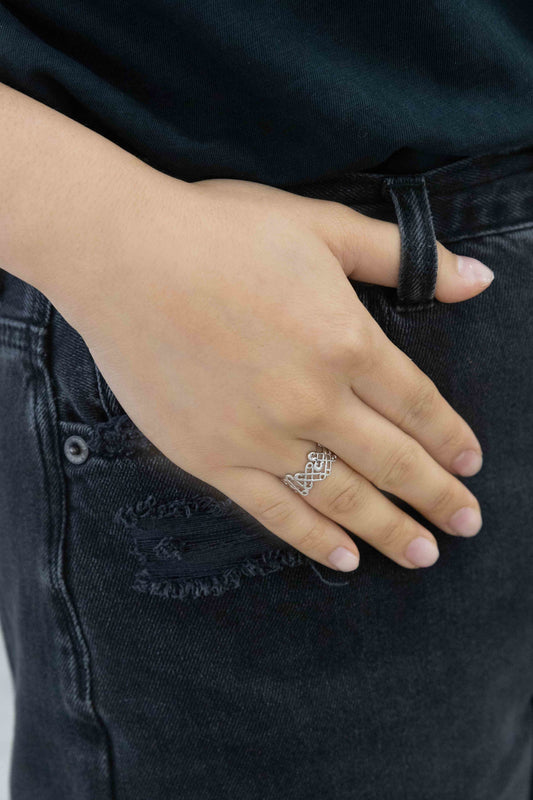 Safety Pin Band Ring