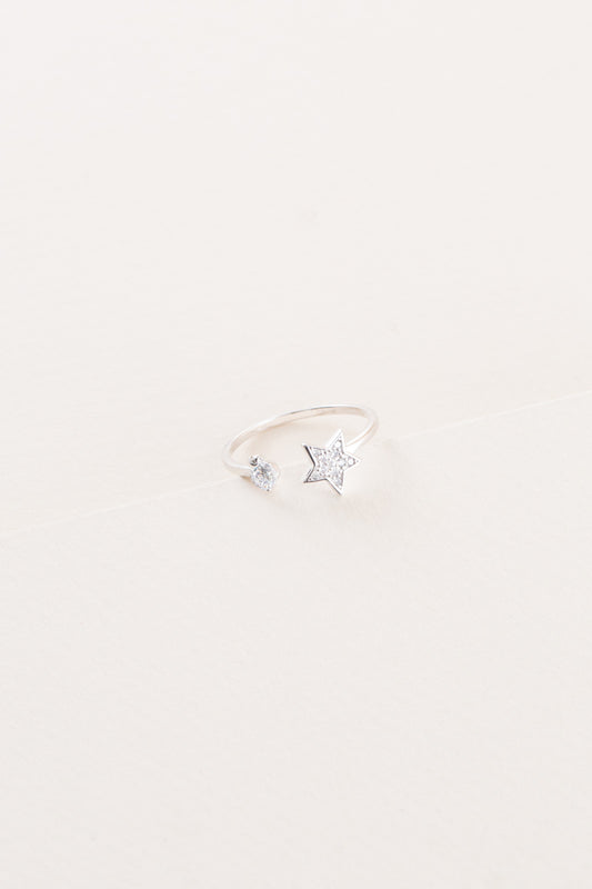 Star Stone Ring (sterl.)