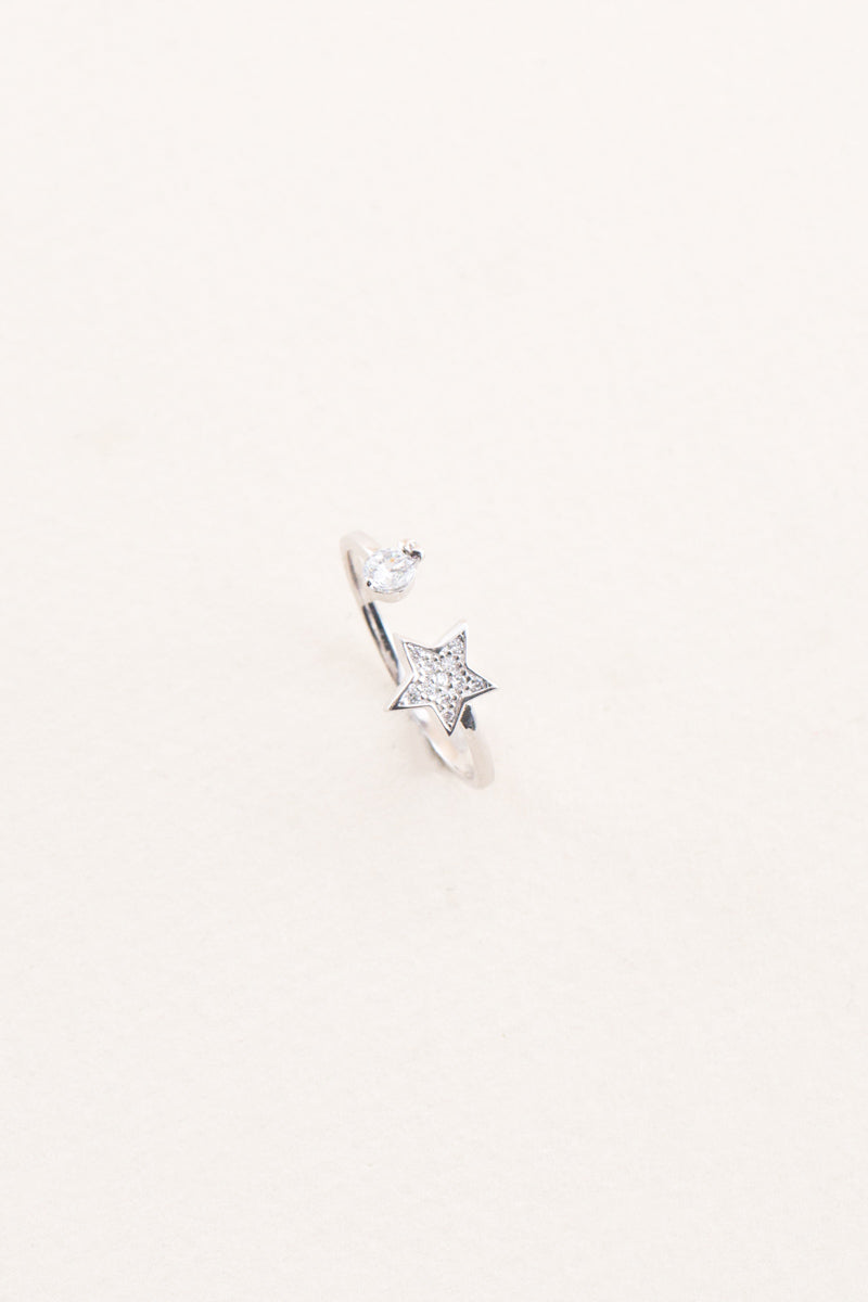 Star Stone Ring (sterl.)