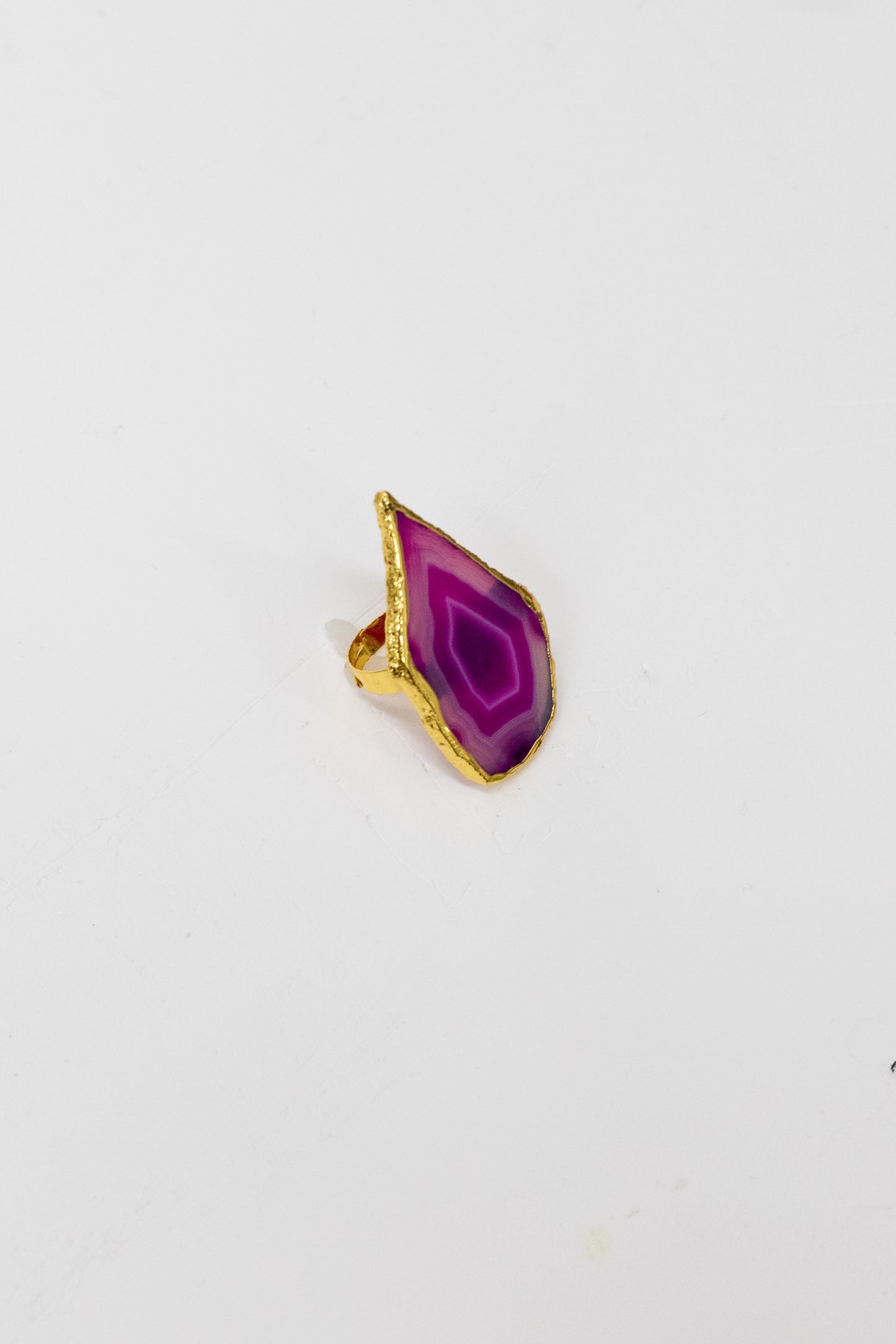 Geode Stone Ring | Magenta