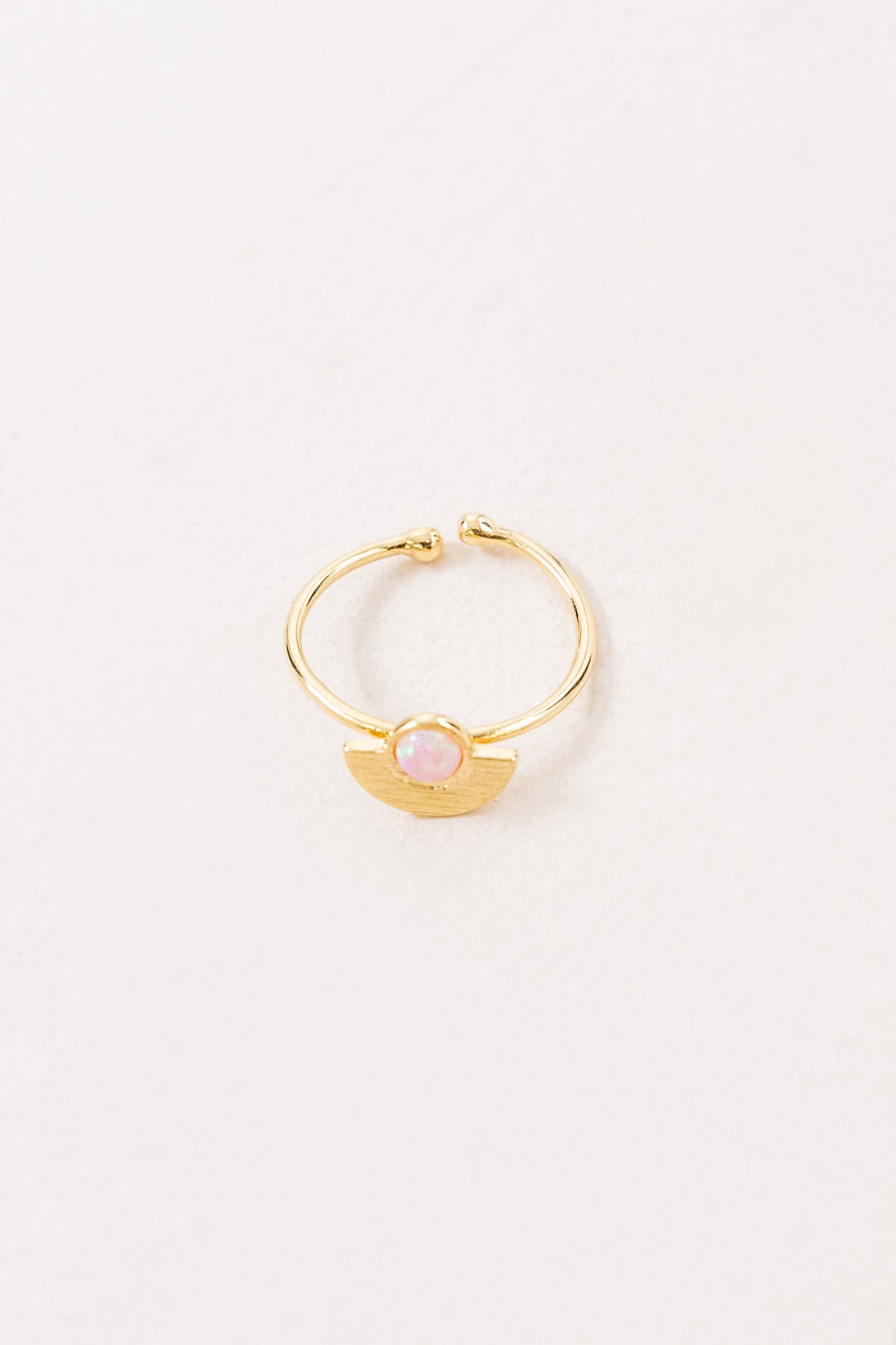 Pixum Wide Eye Stone Ring | Pink
