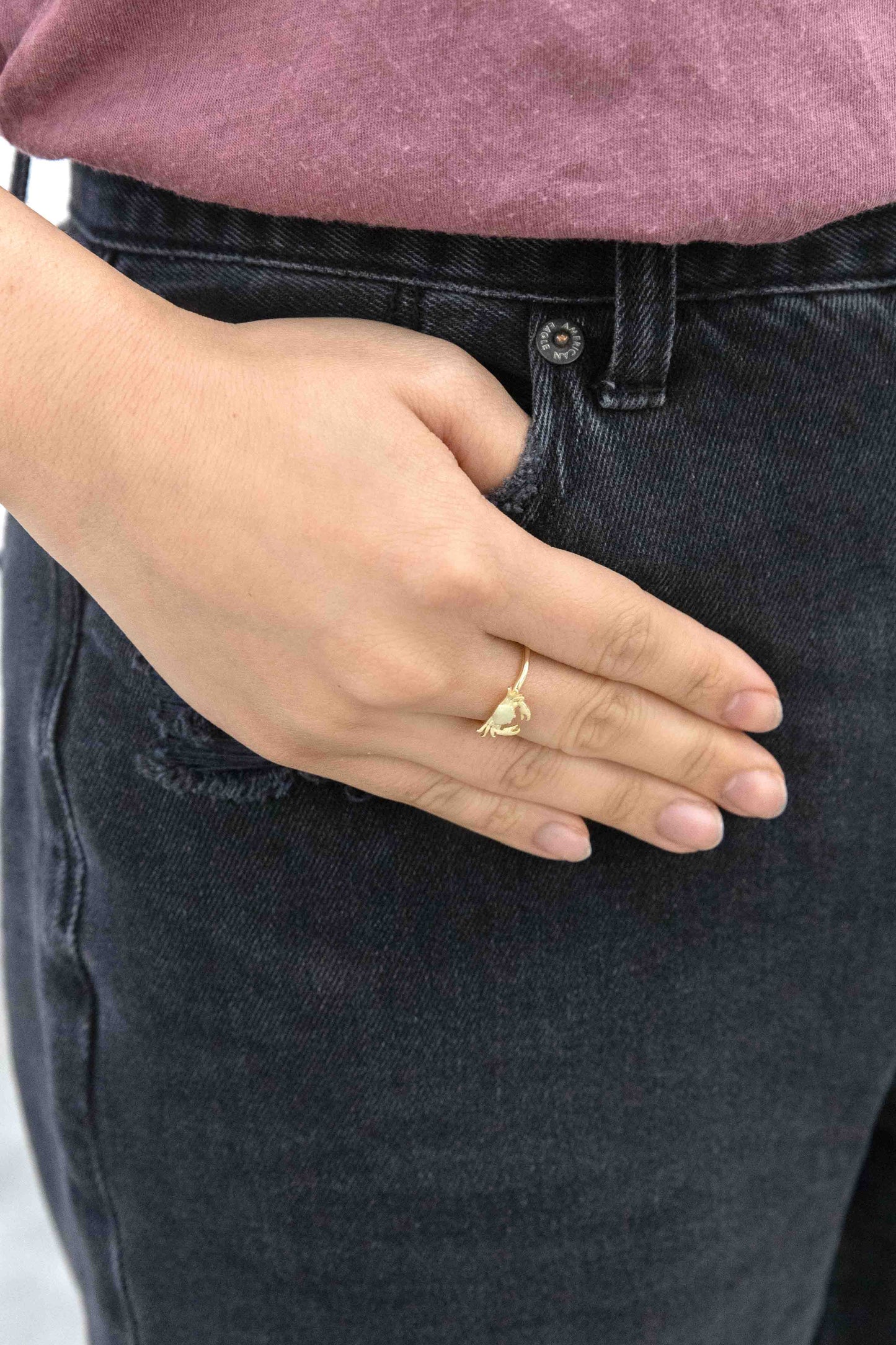 Maryland Crab Ring (18K & 24K Gold)