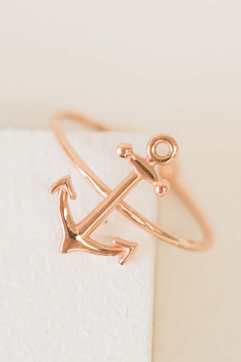 Anchor Ring (18K Rose & 24K Gold)