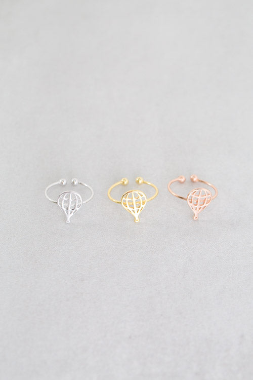 Hot Air Balloon Ring (18K Rose & 24K Gold)