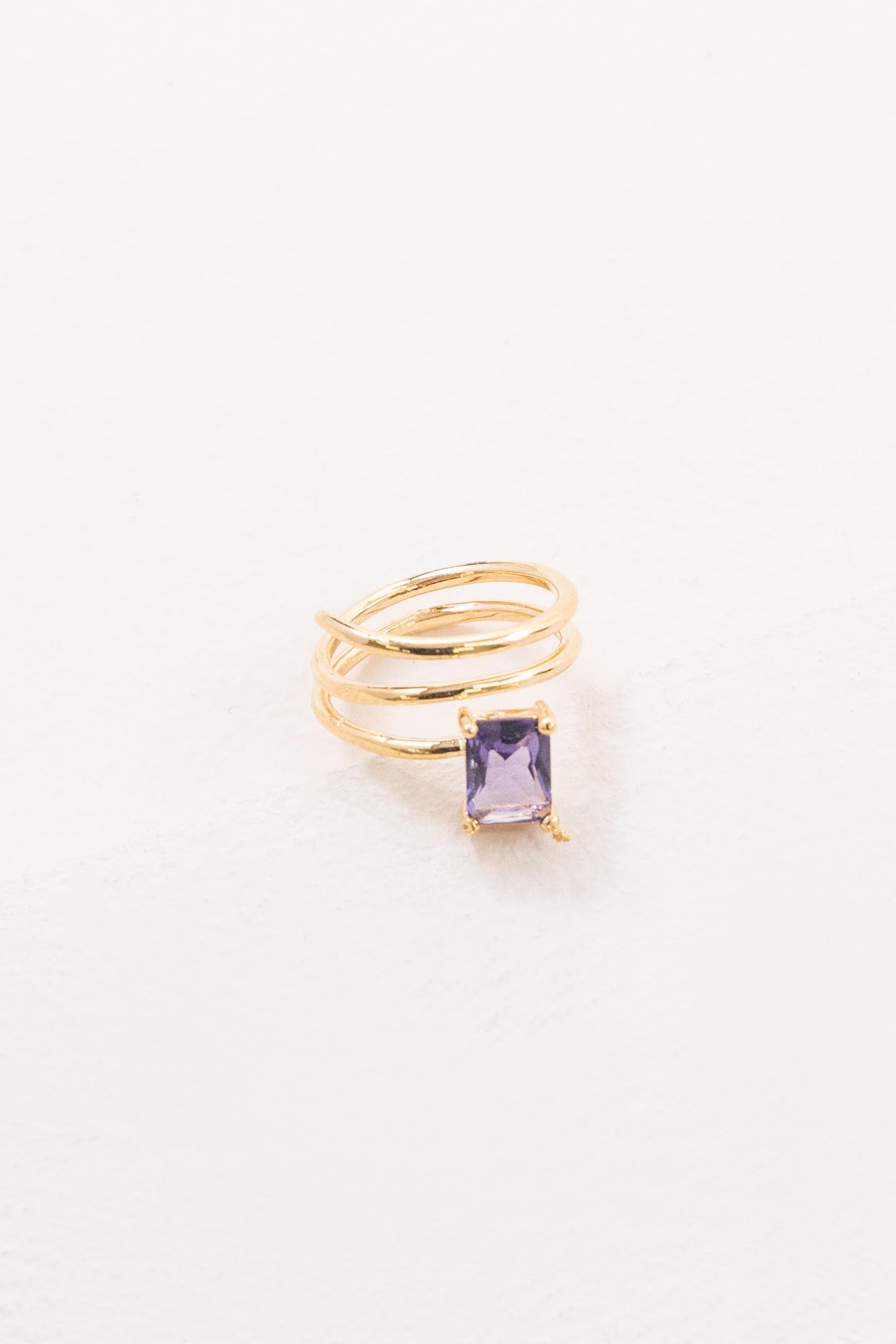 Twist of Purple Fate Ring (14K)