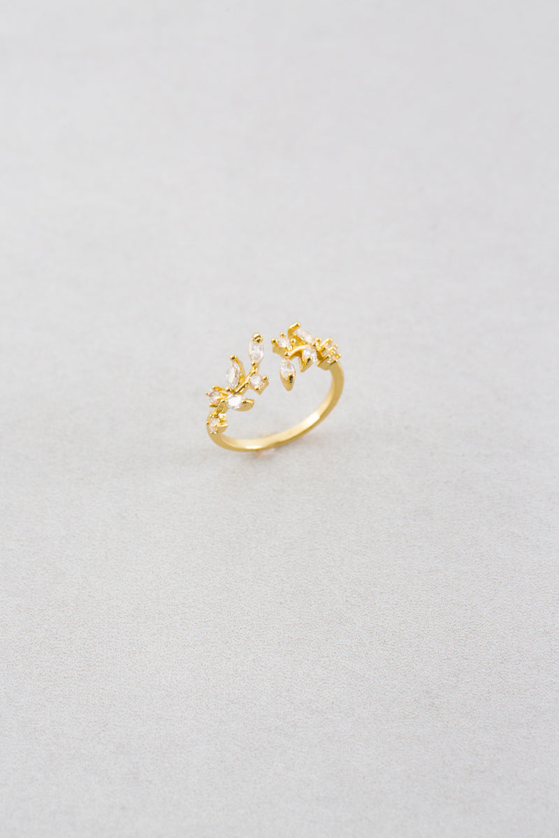 Lily of Vines Ring (14K)