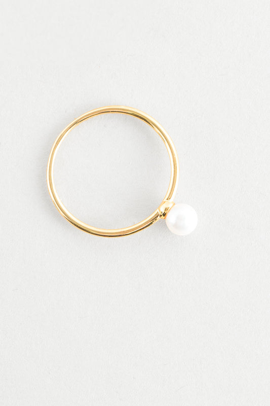 Single Pearl Ring | Gold (14K)