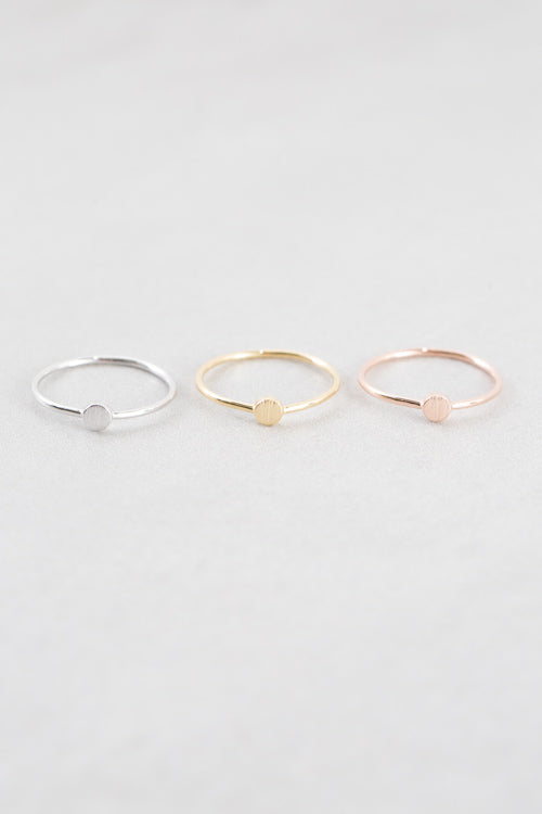 Brushed Circle Ring