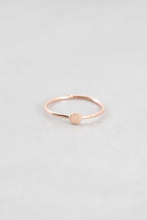 Brushed Circle Ring