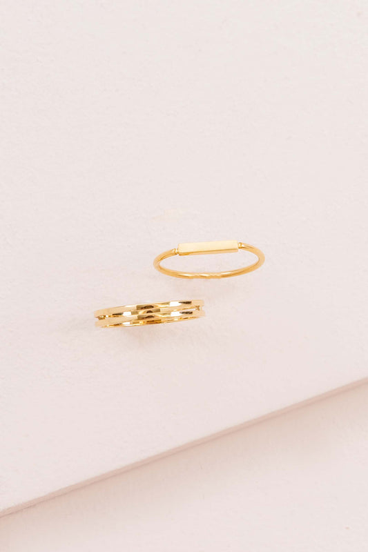 Set The Bar Ring Set