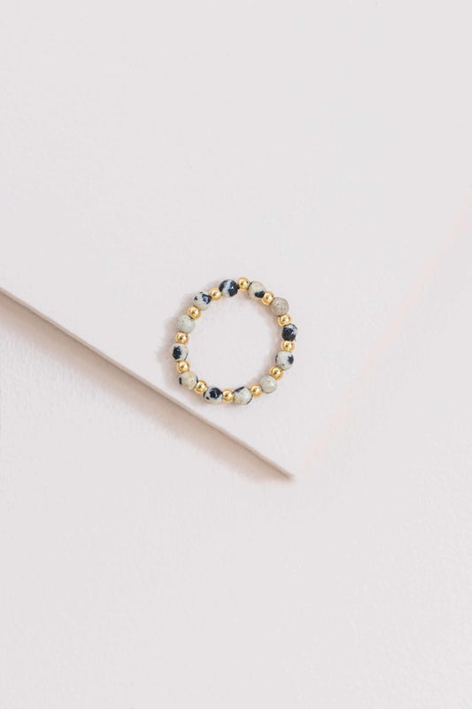 Awestruck Artist Beaded Ring | Marble (14K)