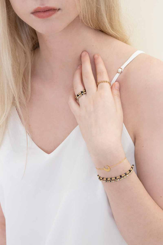 Awestruck Artist Beaded Ring | Marble (14K)