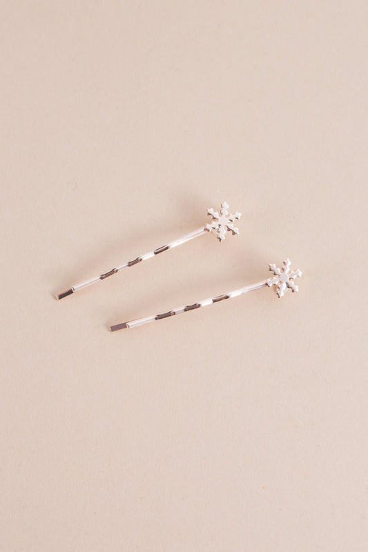 Snowflake Hair Pins | Rose Gold