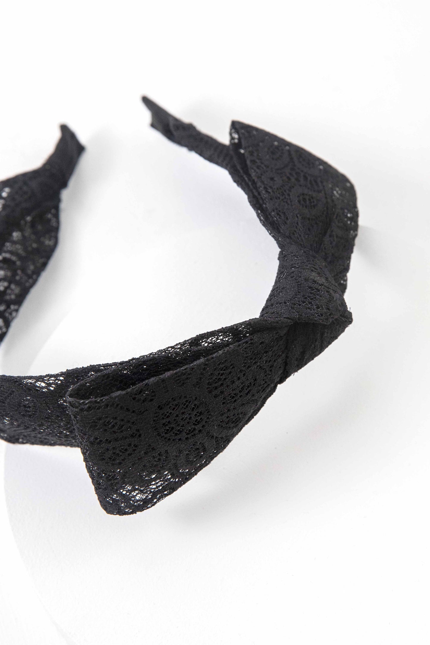 Lace Bow Hairband | Black