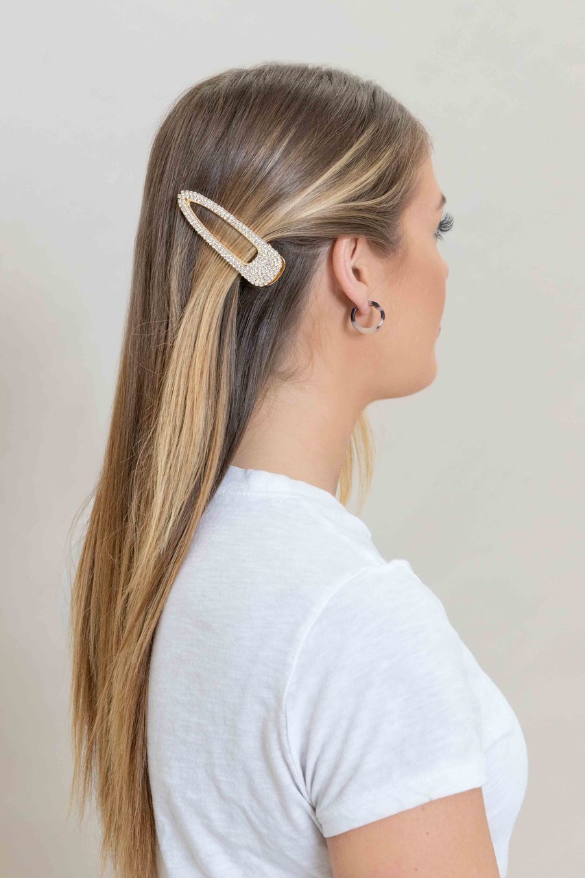 Shimmering Crystal Hair Clip