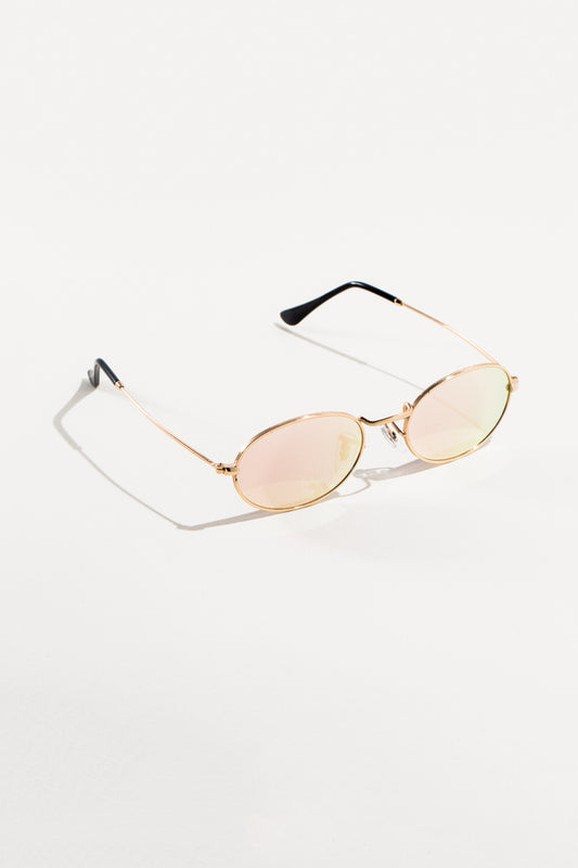 On Tempo Oval Sunglasses | Mirrored Rose
