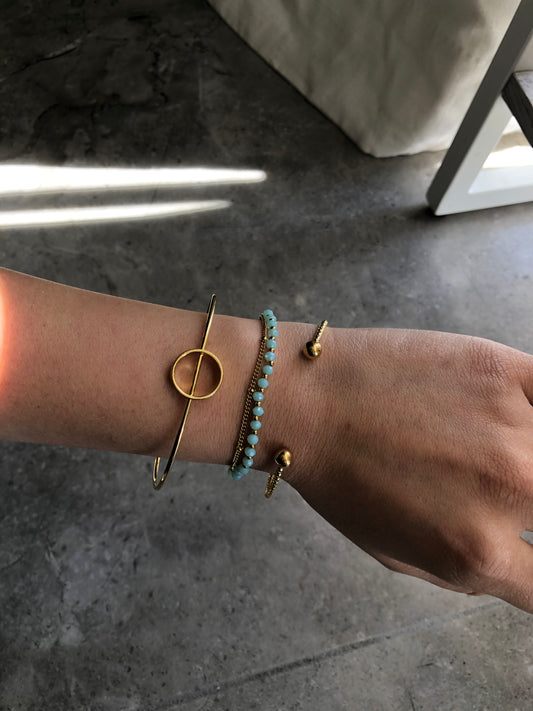 Divided Circle Cuff Bracelet