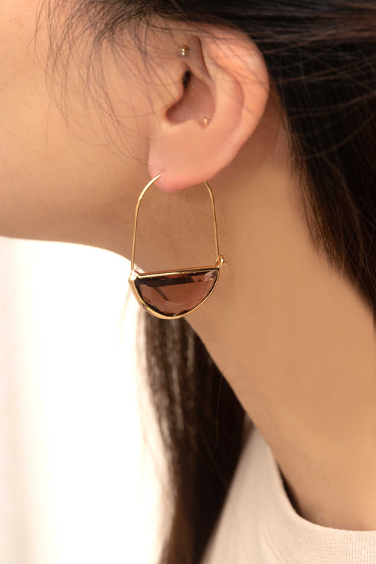 Glacier Hoop Earrings | Wine