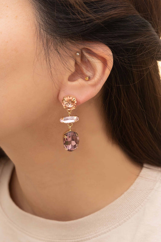 Lucille Drop Earrings | Blush