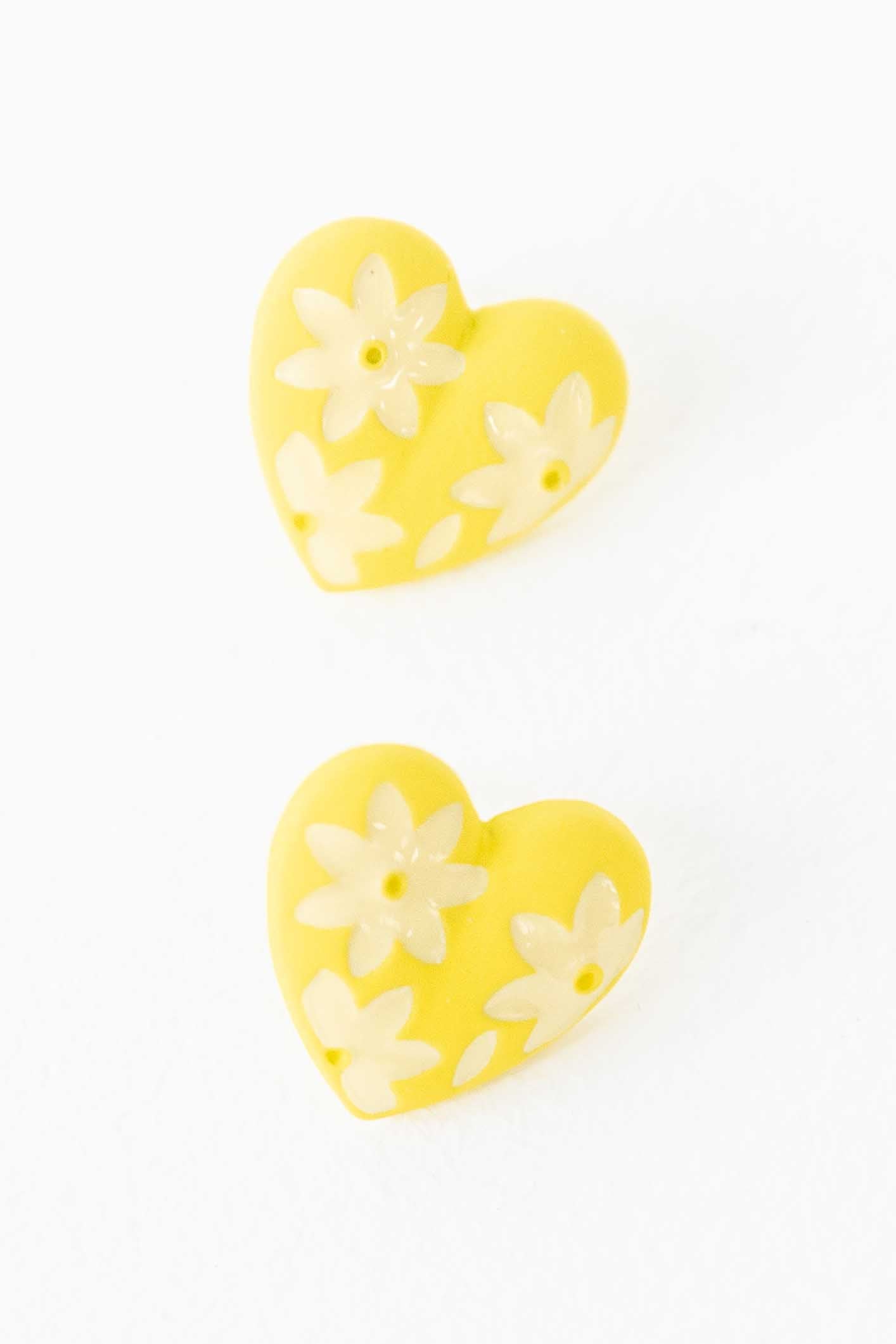 Flower Lover Stud Earrings | Yellow