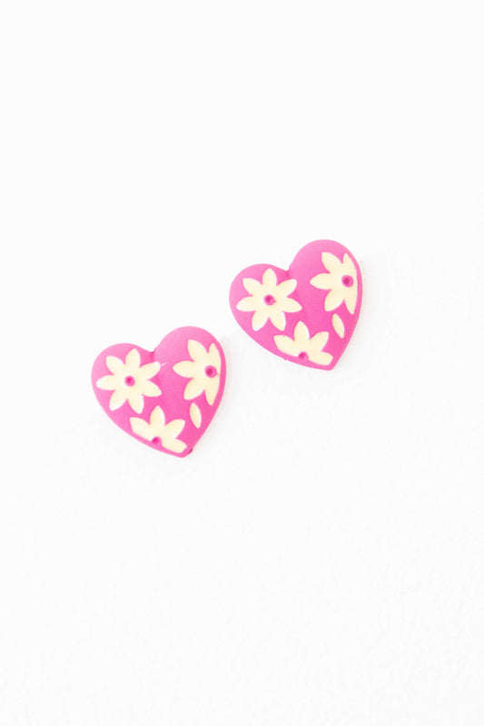 Flower Lover Stud Earrings | Pink