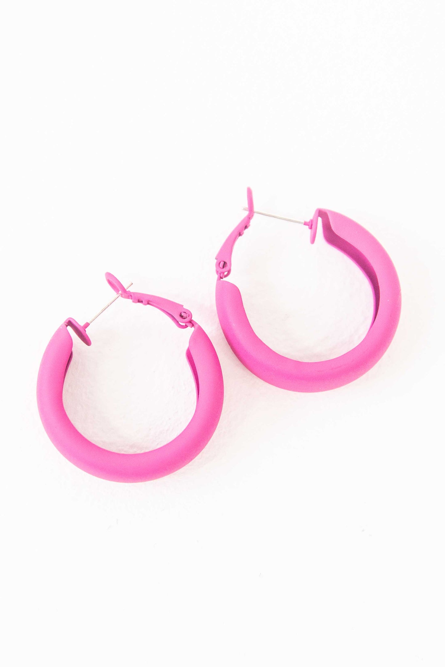 Eclectic Hoop Earrings | Pink